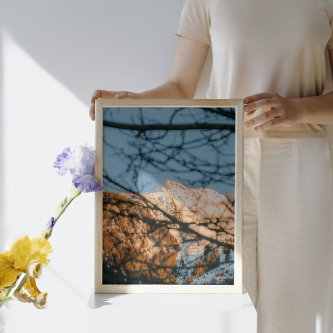 Golden Peaks: A Window to Serenity